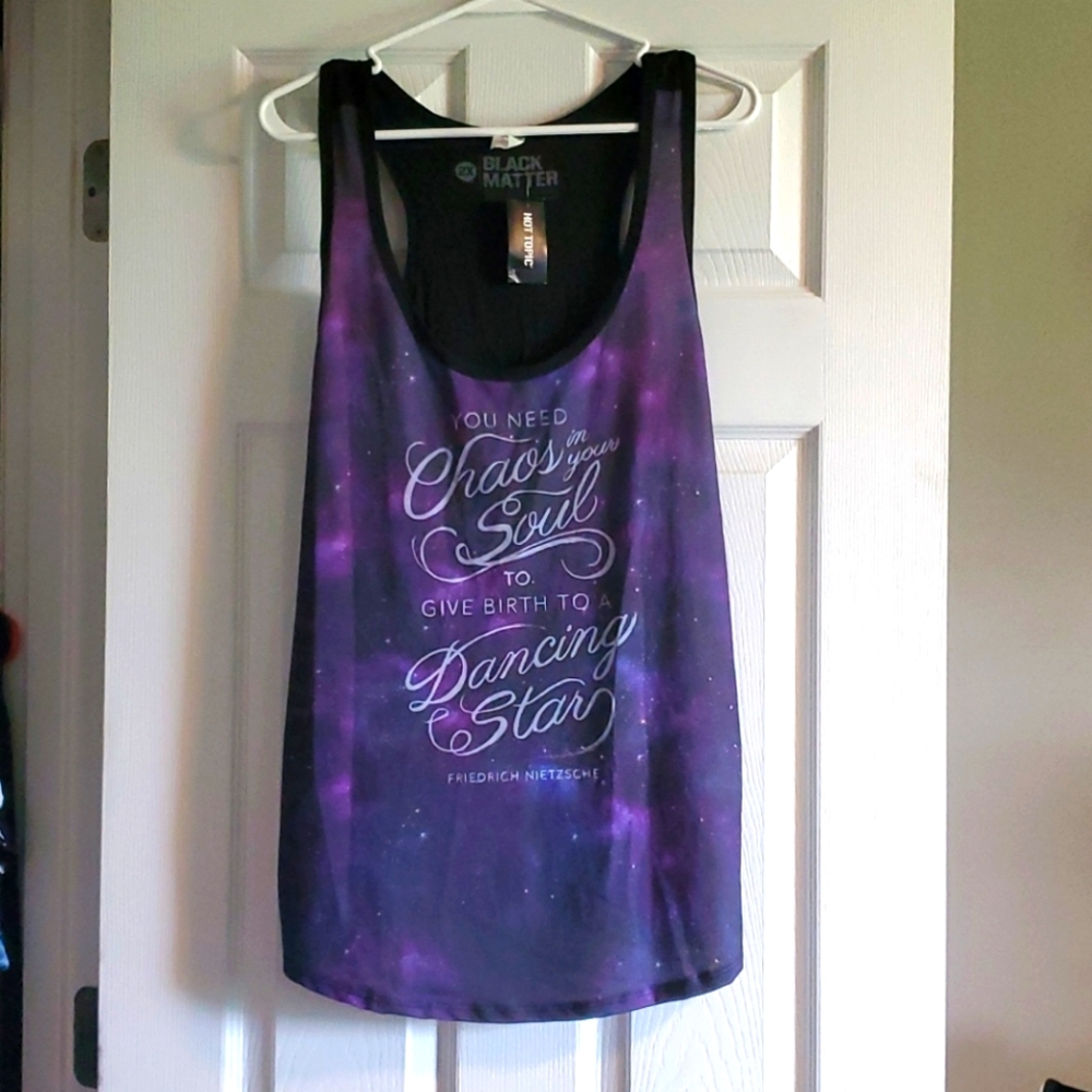 Black Matter Womens Dancing Star Tank 2X Hot Topic